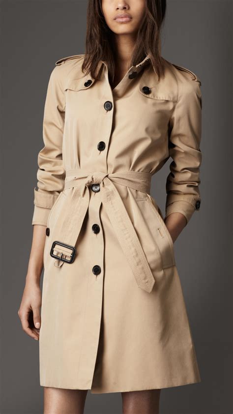 long cotton nylon trench coat